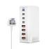 Caricatore GaN da tavolo 240W con tecnologia Nitruro di Gallio 8 porte USB tipo C PD multi-dispositivo ricarica intelligente per smartphone laptop tablet efficienza superiore