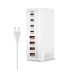 Caricatore GaN da tavolo 240W con tecnologia Nitruro di Gallio 8 porte USB tipo C PD multi-dispositivo ricarica intelligente per smartphone laptop tablet efficienza superiore