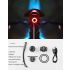 Fanale posteriore ROCKBROS Q3 per ciclismo notturno MTB bici da strada con sensore intelligente impermeabile IPX6 visibilità ottimale accessorio sicurezza per biciclette