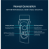F6 Stabilizzatore 3 Assi Stabilizzatore Portatile per Smartphone e Action Camera con Modalità di Stabilizzazione e Controllo Zoom Manuale per Riprese di Qualità Professionale