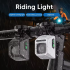 NiteBeam CL1600 faro anteriore ciclismo notturno con controllo doppio interruttore montaggio universale ricarica Type-C lega di alluminio per MTB e luci bici strada
