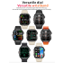 QX11 Smart Watch Uomo IP68 5ATM Sport all'aria aperta Fitness Tracker Monitoraggio della salute 1.96 "BT Call Smartwatch