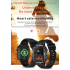 QX11 Smart Watch Uomo IP68 5ATM Sport all'aria aperta Fitness Tracker Monitoraggio della salute 1.96 "BT Call Smartwatch