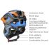 ROCKBROS casco da ciclismo per bambini design rimovibile struttura integrale modellata ventilazione traspirante attrezzatura protettiva per giovani ciclisti sport d'avventura