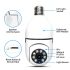 Lampadina Telecamera di Sorveglianza 5G Wifi E27 Visione Notturna Full Color Tracciamento Automatico Audio Bidirezionale Connessione Dual Band per Soluzione di Sicurezza Casa Intelligente