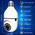 Lampadina Telecamera di Sorveglianza 5G Wifi E27 Visione Notturna Full Color Tracciamento Automatico Audio Bidirezionale Connessione Dual Band per Soluzione di Sicurezza Casa Intelligente