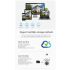 Lampadina Telecamera di Sorveglianza 5G Wifi E27 Visione Notturna Full Color Tracciamento Automatico Audio Bidirezionale Connessione Dual Band per Soluzione di Sicurezza Casa Intelligente