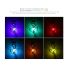 Luci Solari Decorazioni da Giardino LED Cambio Colore Campanelli Eolici Impermeabili Atmosfera Tranquilla Design Durevole per Feste in Giardino