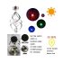 Luci Solari Decorazioni da Giardino LED Cambio Colore Campanelli Eolici Impermeabili Atmosfera Tranquilla Design Durevole per Feste in Giardino