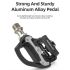 Pedali Autobloccanti ROCKBROS SPD-SL Ultraleggeri Bici da Strada Lega di Alluminio Ciclismo Leggero Stabilità Migliorata Efficienza per Lunghe Distanze Assale in Acciaio Cromoly