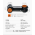Attacco manubrio bicicletta TOSEEK 28.6-31.8mm leggero e durevole in alluminio e carbonio angolo regolabile finitura nero opaco per appassionati di ciclismo e mountain biking