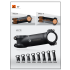 Attacco manubrio bicicletta TOSEEK 28.6-31.8mm leggero e durevole in alluminio e carbonio angolo regolabile finitura nero opaco per appassionati di ciclismo e mountain biking