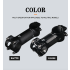 Attacco manubrio bicicletta TOSEEK 28.6-31.8mm leggero e durevole in alluminio e carbonio angolo regolabile finitura nero opaco per appassionati di ciclismo e mountain biking