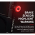 Scopri TOWILD TL03 luce freno intelligente per bicicletta con sensore ambientale design in lega di alluminio cinque modalità di lampeggio per massima sicurezza e visibilità in bici