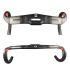 TOSEEK Manubrio Full Carbon 400-440mm Leggero in Fibra di Carbonio T800 per Biciclette da Strada con Passaggio Cavi Interno Ideale per Ciclismo Performante