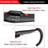 TOSEEK Manubrio Full Carbon 400-440mm Leggero in Fibra di Carbonio T800 per Biciclette da Strada con Passaggio Cavi Interno Ideale per Ciclismo Performante