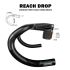 TOSEEK TR5500 attacco manubrio bici da strada design aerodinamico in fibra di carbonio ultra leggero finitura nero opaco parti ciclismo premium per prestazioni robuste su strada