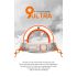49mm Smart Watch Ultra 9 Chiamata Bluetooth Bussola NFC Percorso GPS Track Ip68 Smartwatch