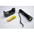 UltraFire WF-501B torcia LED 1300 lumen con batteria 18650 ideale per escursioni e emergenze torcia robusta in alluminio nero escursioni e campeggi avventure all'aperto cinque modalità