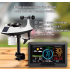 Stazione Meteorologica Wi-Fi Display a Colori 7,5 Pollici con Sensore Solare Wireless Avvisi di Allarme Temperatura e Umidità Impermeabile IPX6 Monitoraggio Smart Previsioni Meteo