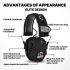Paraorecchie da Rasoio Walkers Cuffie Attive Caccia Tiro Protezione Acustica Elettronica Riduzione Rumore 23dB Design Pieghevole Altoparlanti HD Jack Ingresso Audio Esperienza Sonora