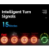Scopri la Luce Posteriore Bicicletta con Luce Freno Intelligente Ricaricabile e Telecomando Wireless per Sicurezza e Visibilità Ciclistica migliorata con Luci Direzionali e Flash Multicolore