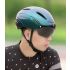 ROCKBROS casco da bicicletta design ultraleggero luce a LED ricaricabile sicurezza ciclistica ideale per casco da strada e mountain bike compatibile con occhiali magnetici
