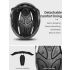 ROCKBROS casco da bicicletta design ultraleggero luce a LED ricaricabile sicurezza ciclistica ideale per casco da strada e mountain bike compatibile con occhiali magnetici