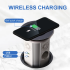 Presa Retrattile Pop-up Motorizzata da Tavolo VENSTPOW Soluzioni Alimentazione da Scrivania con Ricarica Wireless USB e Design Innovativo per Spazio Lavoro Organizzato e Presa Multiporta