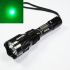 Torcia LED UniqueFire HS-802 Luce Verde per Avventure all'Aperto Robusta e Impermeabile Portata 500m Lega di Alluminio 6061t Anti-abrasiva per Alpinismo ed Emergenze