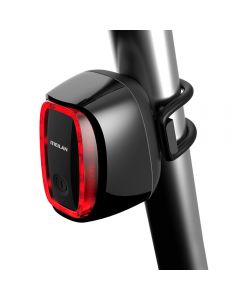 Luce posteriore per bicicletta intelligente MEILAN X6 Luce posteriore per bicicletta USB ricaricabile impermeabile per bicicletta freno di sicurezza Warnin LED fanale posteriore