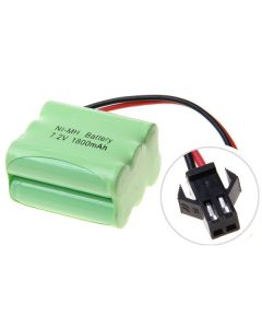 Batteria Ricaricabile Ni-MH AA 7.2V 1800mAh Alta Capacità SM Plug per Automobiline Giocattolo e Modellini Aerei Resistenza Temperatura alimentazione affidabile ecologica