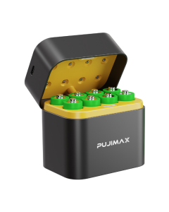 Scomparto di ricarica intelligente a 8 slot con porta di tipo C, batteria al litio AA, caricabatterie da 3400 mWh