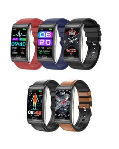 E600 ECG Smart Watch Uomo Non invasivo Glicemia Frequenza cardiaca Monitor per la pressione sanguigna Passi sportivi Smartwatch Donna