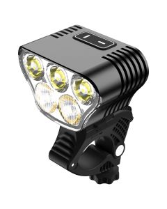 Luci per Mountain Bike Mangeleyes M5 5000 Lumen Faro MTB USB Ricaricabile Batteria 20000mAh per Sicurezza Ciclistica Notturna Avventure all'Aperto Accessori per Bicicletta