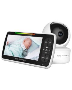 Baby monitor da 5 pollici con fotocamera SM650 Monitor video portatile Came per bambini e madri
