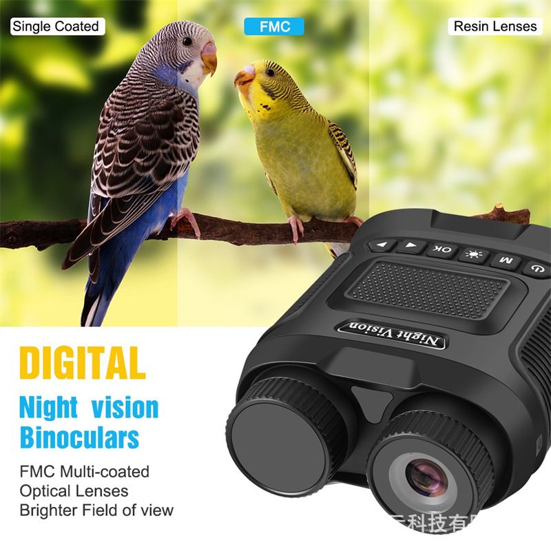 Binocolo DT29 Visione Notturna Infrarossi 850nm 1080P HD Zoom Digitale 8X per Osservazione Fauna Selvatica e Visione delle Stelle Perfetto per Attrezzatura Outdoor