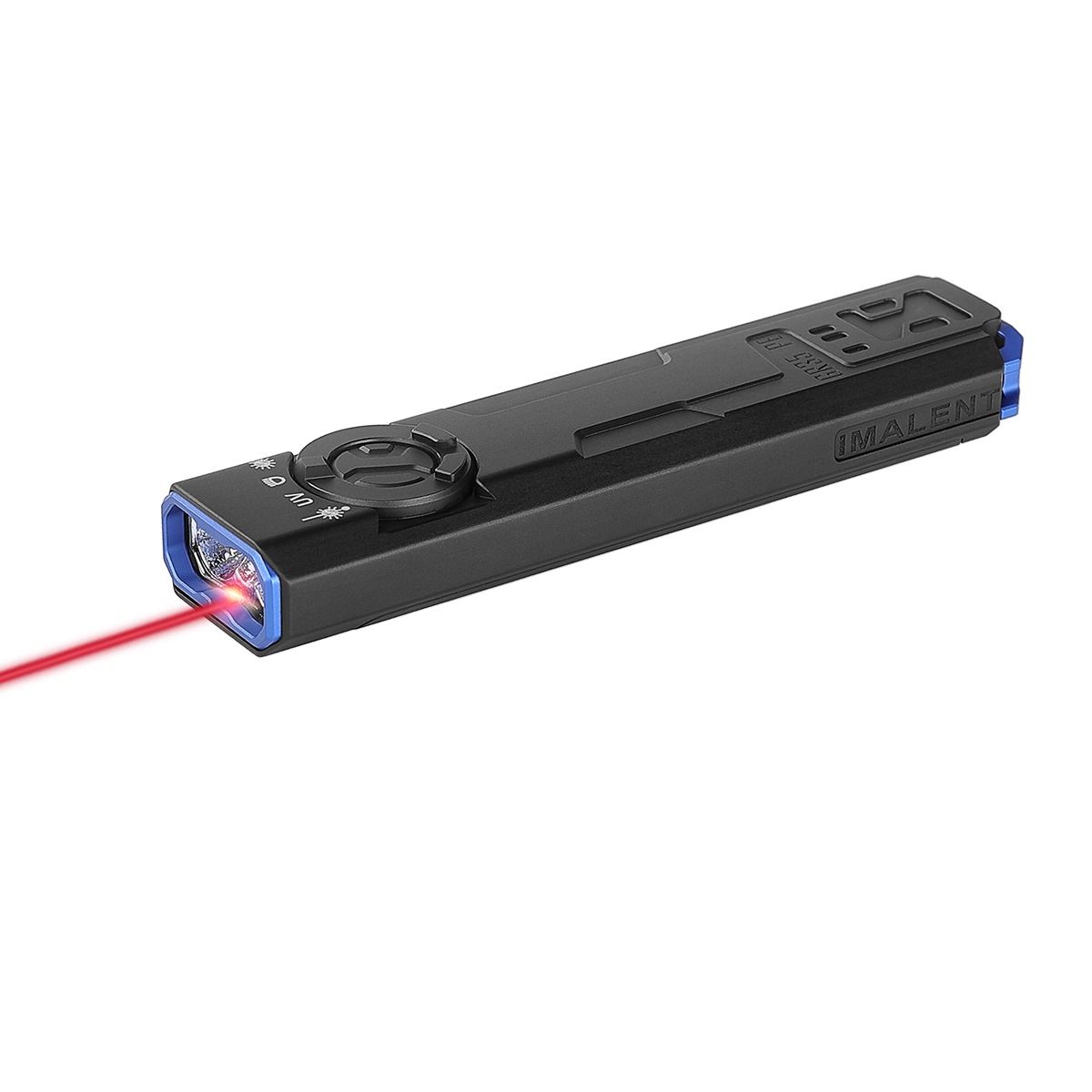 IMALENT GR35 Torcia EDC 2800 Lumen, Multi-Sorgente (Laser/UV/Strobo), Magnetica, Torcia Rossa