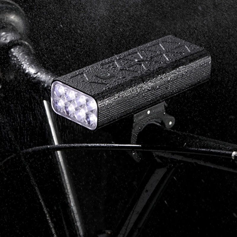NiteBeam BR08 Luci per Bici 10000 Lumen Ricaricabile via USB Luce per Bicicletta Luminosa per Ciclismo Urbano e Sentieri di Montagna