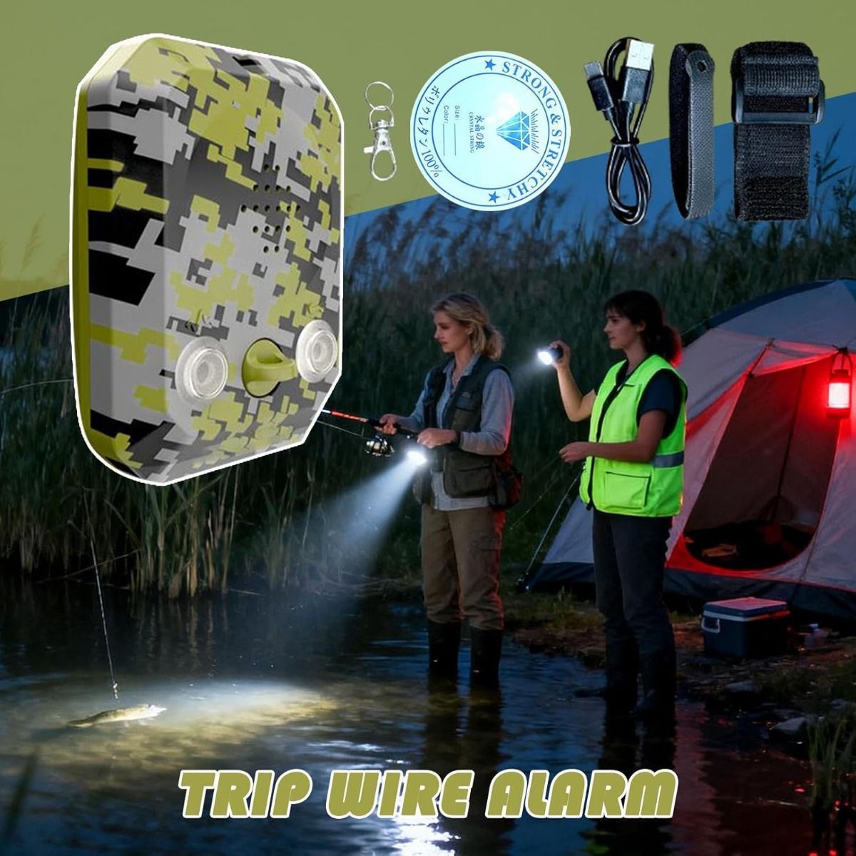 Allarme Perimetrale 120dB Impermeabile | Sirena di Sicurezza per Campeggio e Sopravvivenza