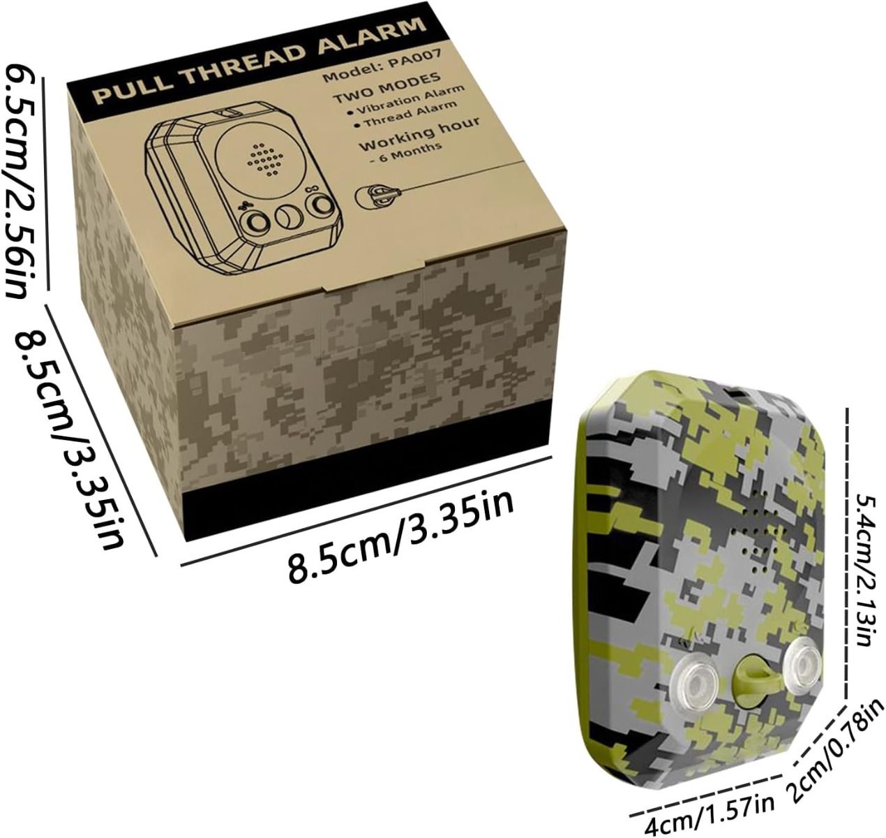 Allarme Perimetrale 120dB Impermeabile | Sirena di Sicurezza per Campeggio e Sopravvivenza