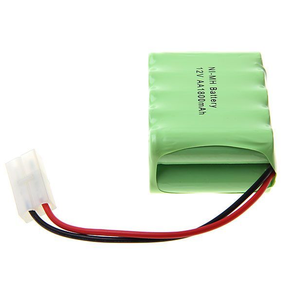 Pacco batterie ricaricabili Ni-MH 12V AA 1800mAh, ecologico, ad alta capacità, per giocattoli e dispositivi domestici