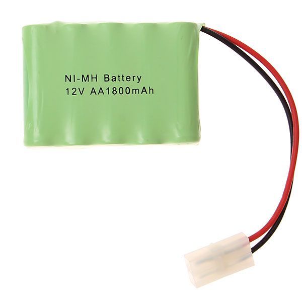 Pacco batterie ricaricabili Ni-MH 12V AA 1800mAh, ecologico, ad alta capacità, per giocattoli e dispositivi domestici