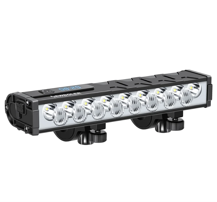 NITEBEAM Luce Anteriore Bicicletta 10000 Lumen Ultra-luminosa Impermeabile MTB e Strada 10000mAh USB Ricarica Modalità di Illuminazione Visibilità Sicurezza Accessori per Bici