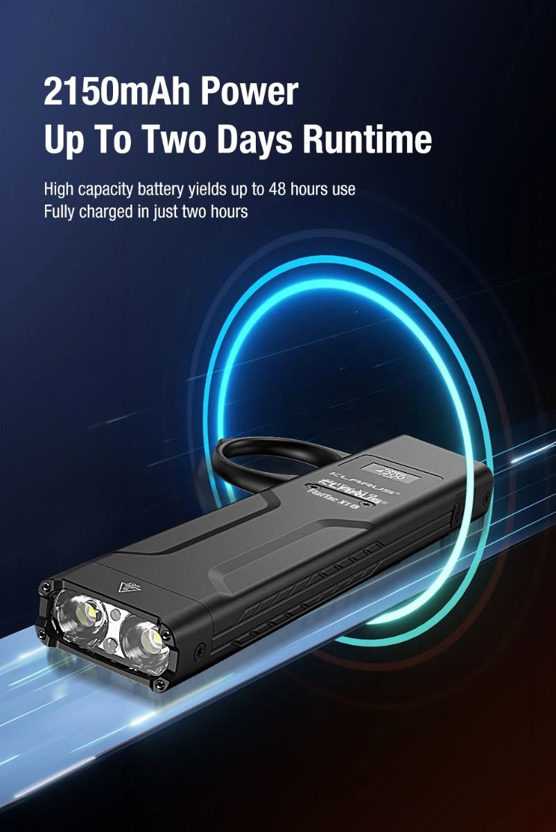 Klarus X1 Torcia tattica EDC ultra-sottile con LED Luminus SST-70 4200LM Luce di emergenza per esterni