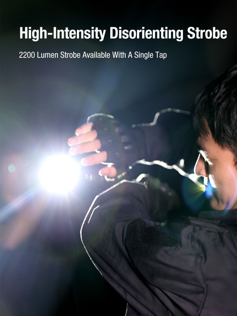 Klarus X1 Torcia tattica EDC ultra-sottile con LED Luminus SST-70 4200LM Luce di emergenza per esterni