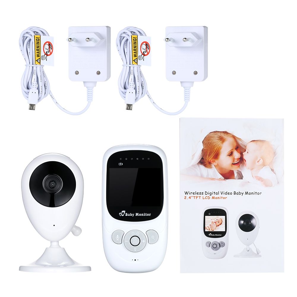 SP880 Baby Monitor Wireless con LCD da 2.4 pollici, video ad alta definizione, audio bidirezionale, visione notturna per la cura del bebè