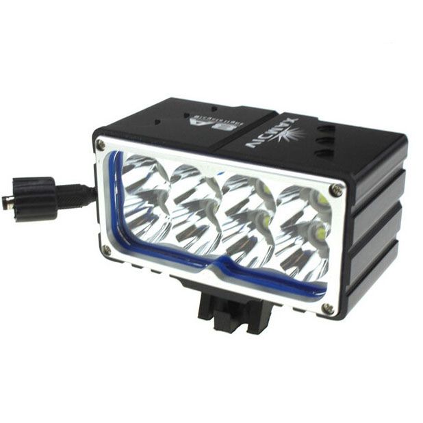 Vicmax 8L2 Faro per bicicletta LED 10000 lumen con batteria ricaricabile, 3 modalità per guida notturna