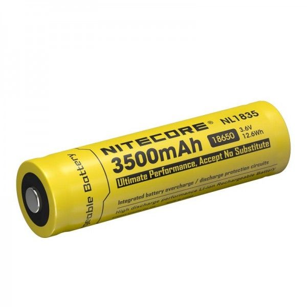 Nitecore 18650 NL1835 3500mAh Batteria Ricaricabile agli Ioni di Litio per Potenza Duratura e Prestazioni Affidabili