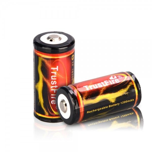 Trustfire 18350 Batteria al Litio 3.7V 1200mAh Ricaricabile Potenza di Lunga Durata per Torce Avanzate e Dispositivi Elettronici